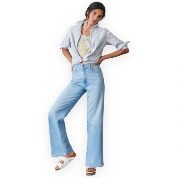Anthropologie PILCRO The Annie Wide-leg Jeans Size 31 - Picture 9 of 9
